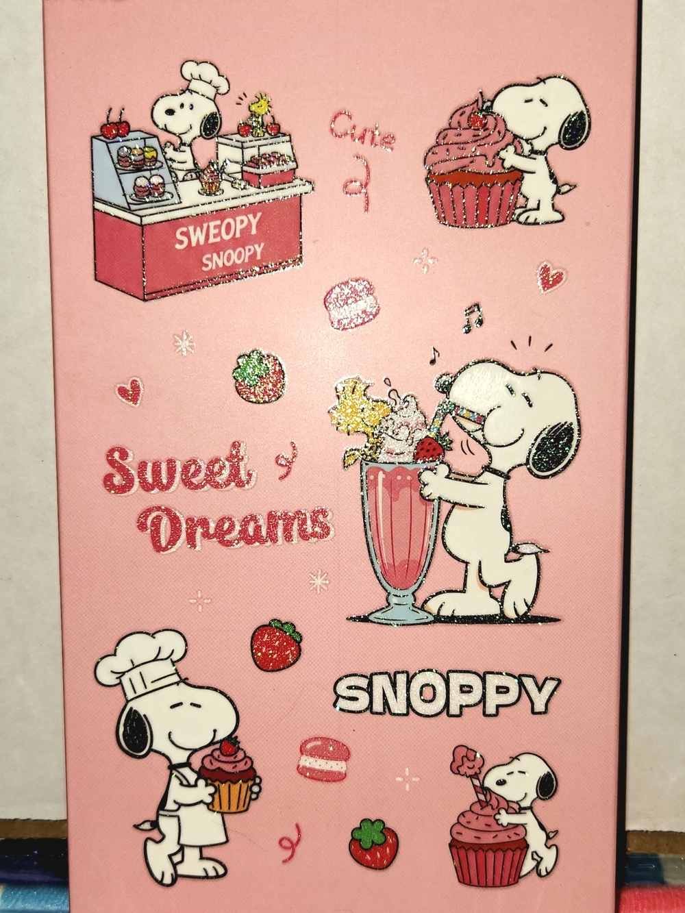 Sweet Dreams Pink Snoopy & Dessert Graphic Makeup Palette